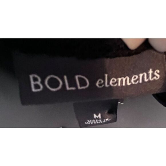 Bold Elements Black Lace V-Neck Lined‎ Size M New With Tags - Picture 6 of 6